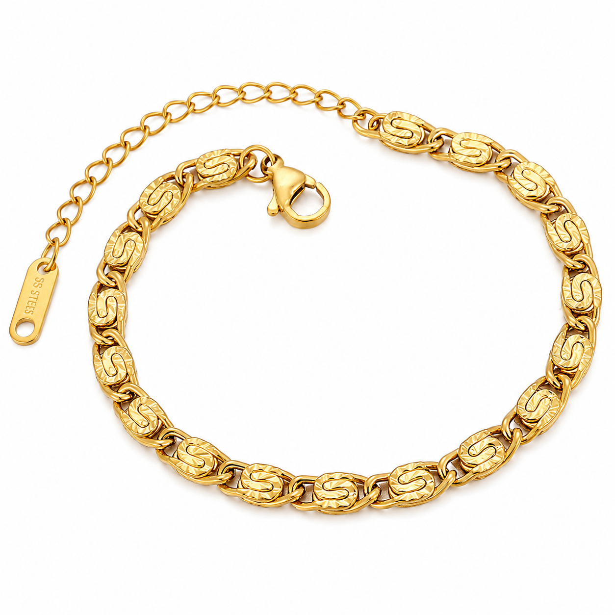Glanzio luxusný náramok Golden Muse 71224
