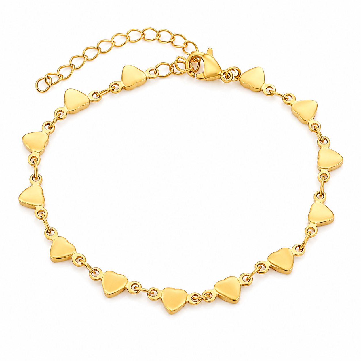Glanzio luxusný náramok Heartbeat Gold 71227