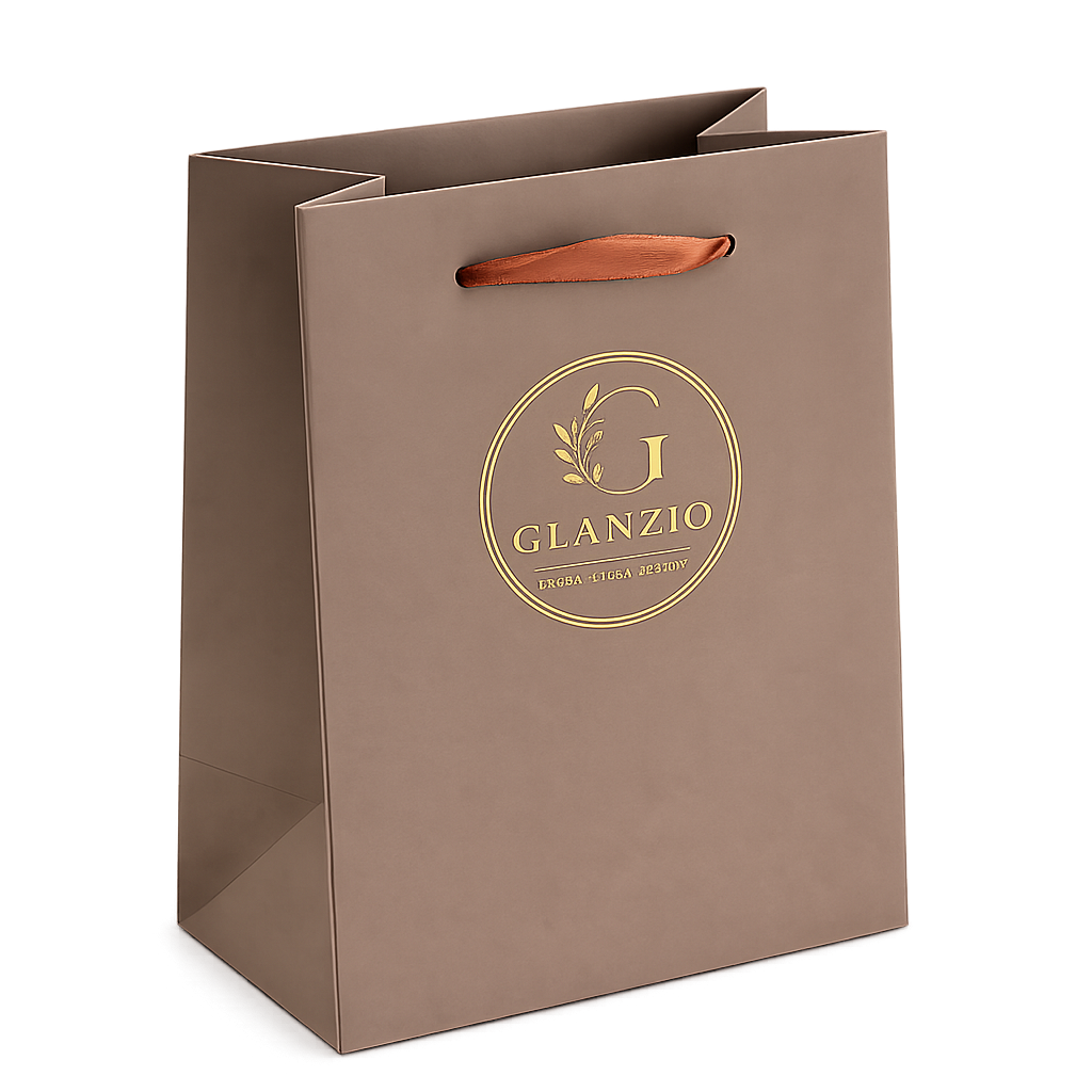 Glanzio darčeková taška Premium – Taupe 82284