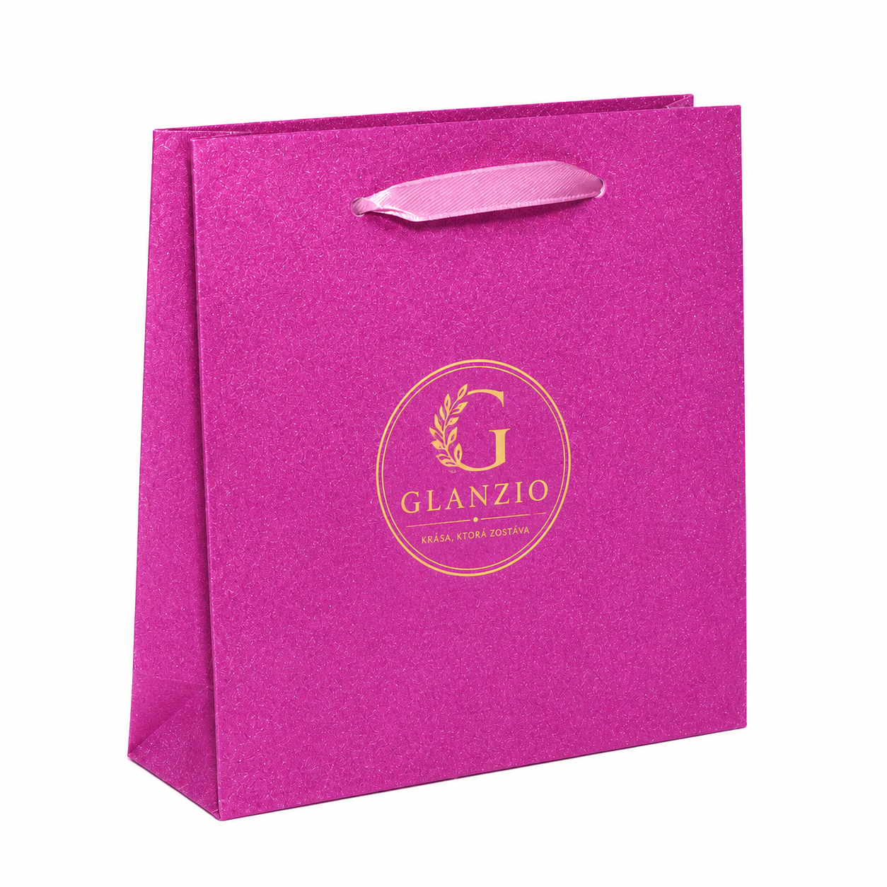 Glanzio darčeková taška Sparkle – Ružová 82285