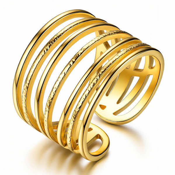 Glanzio prsteň Golden Harmony nastaviteľný 88623