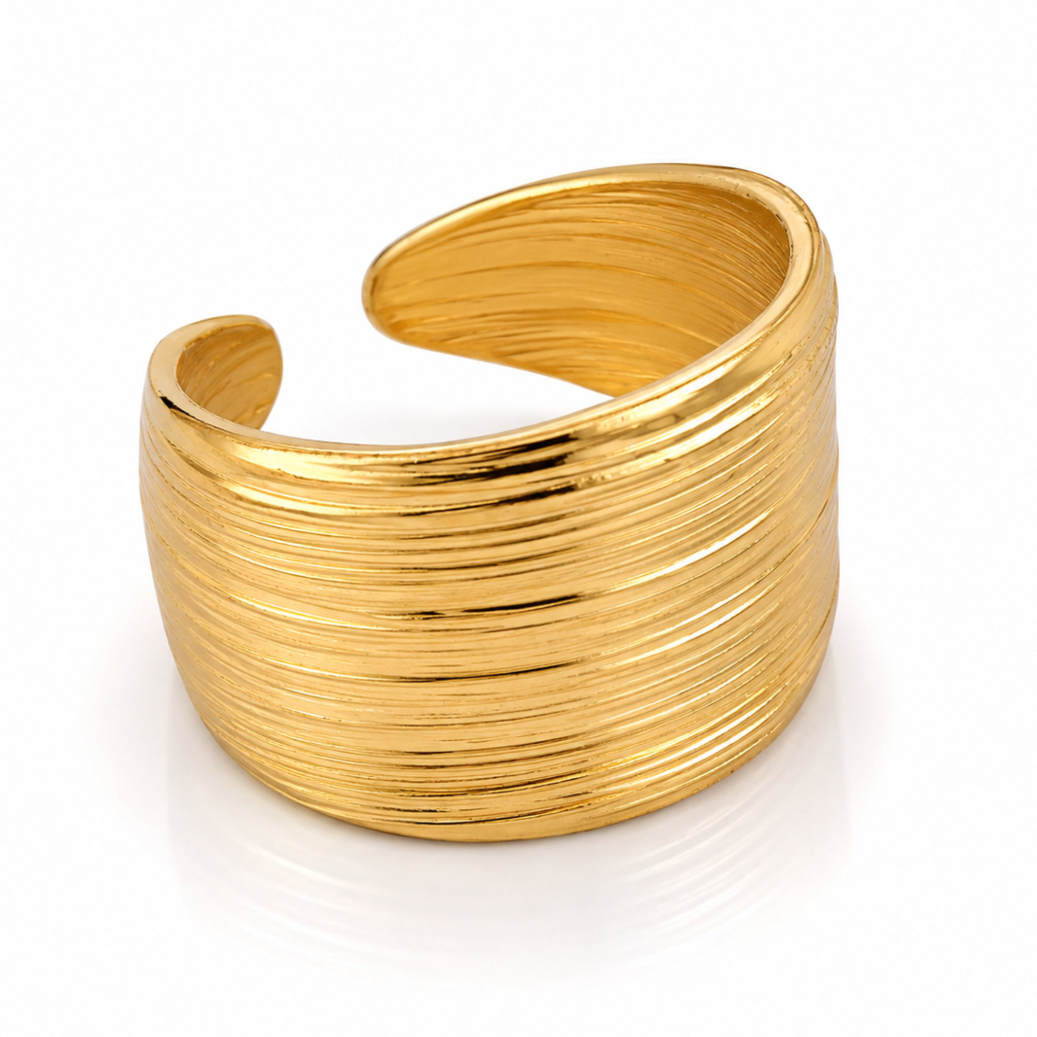 Glanzio prsteň Golden Lines nastaviteľný 87074