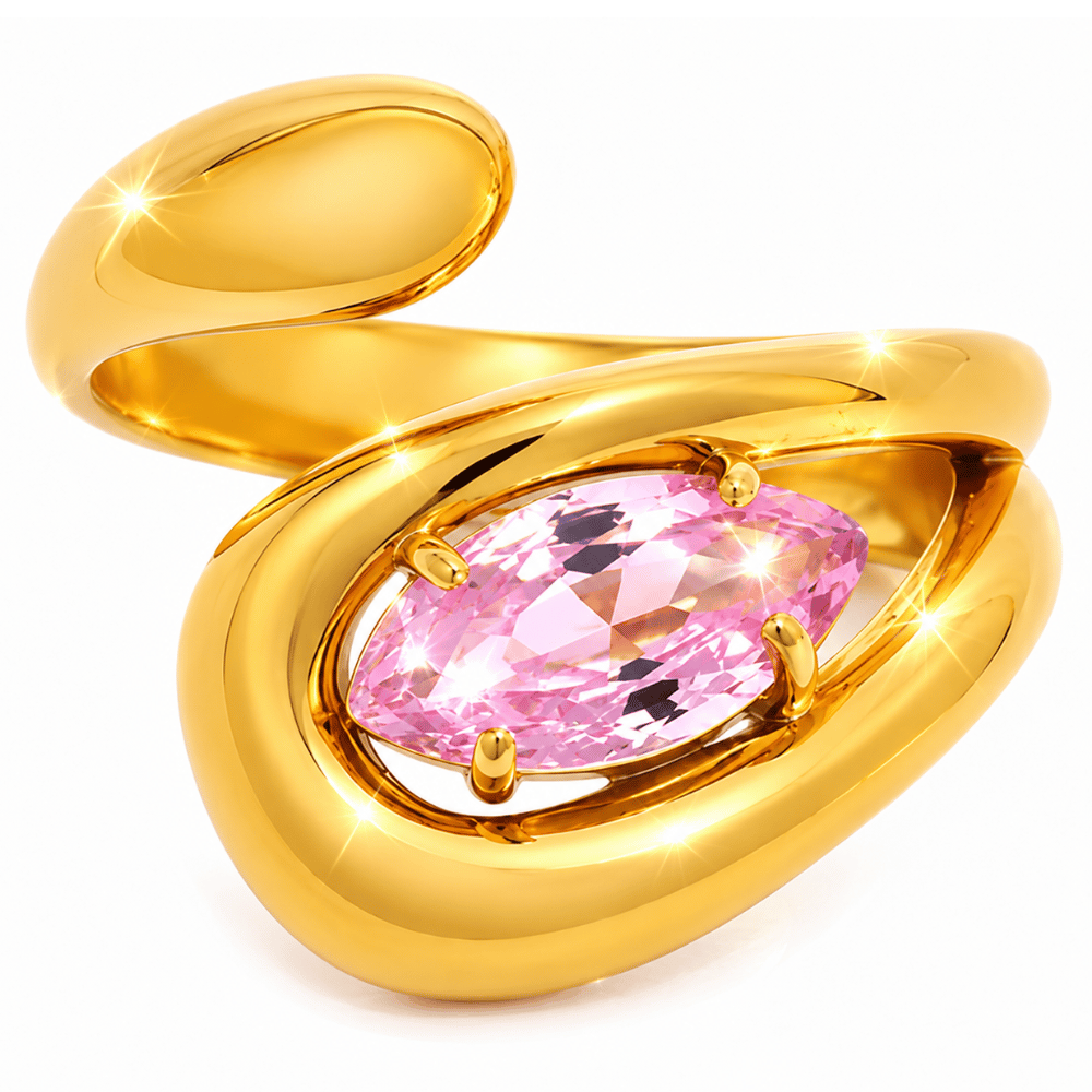 Glanzio prsteň Luna Rose nastaviteľný 87055