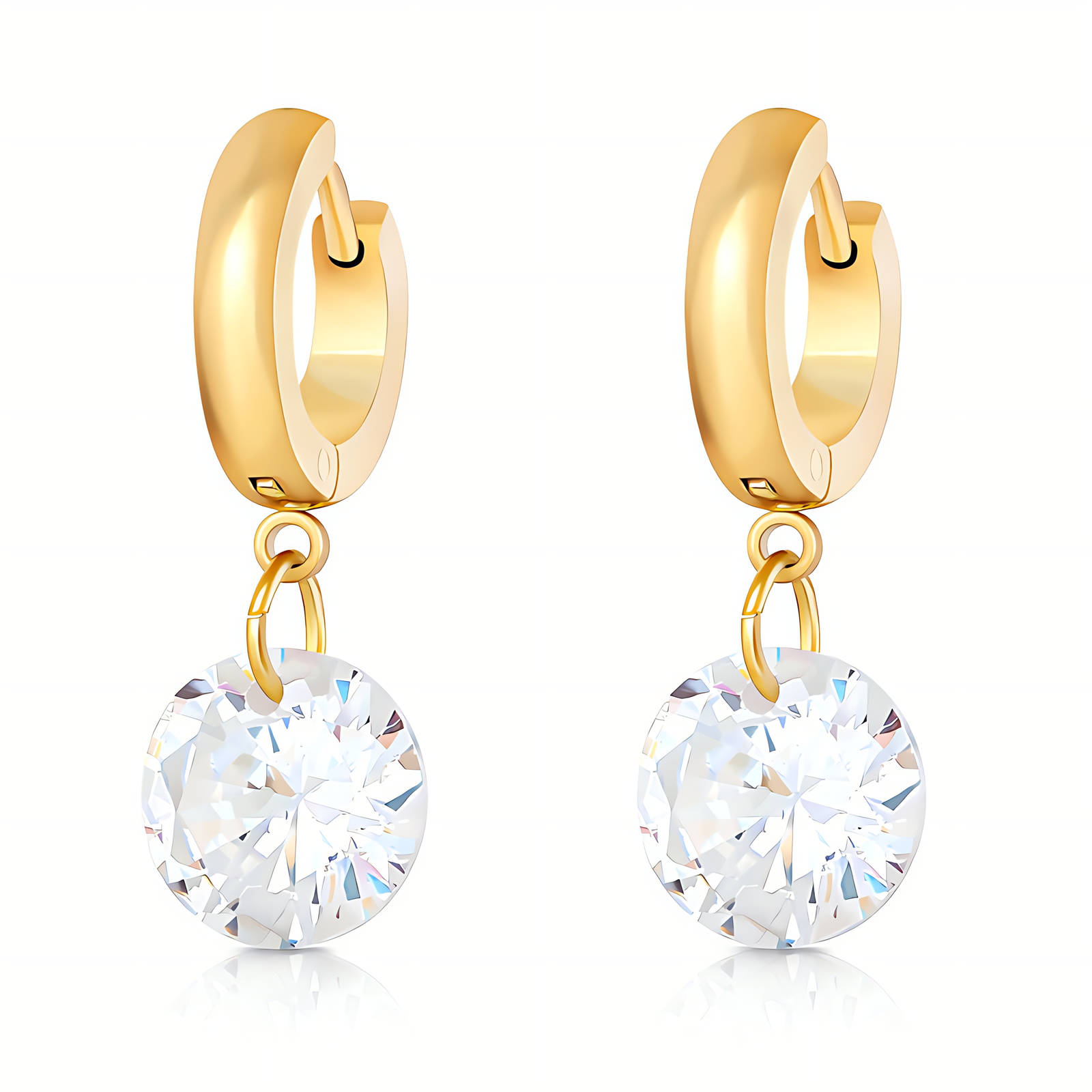 Glanzio Náušnice Crystal Drop 88235