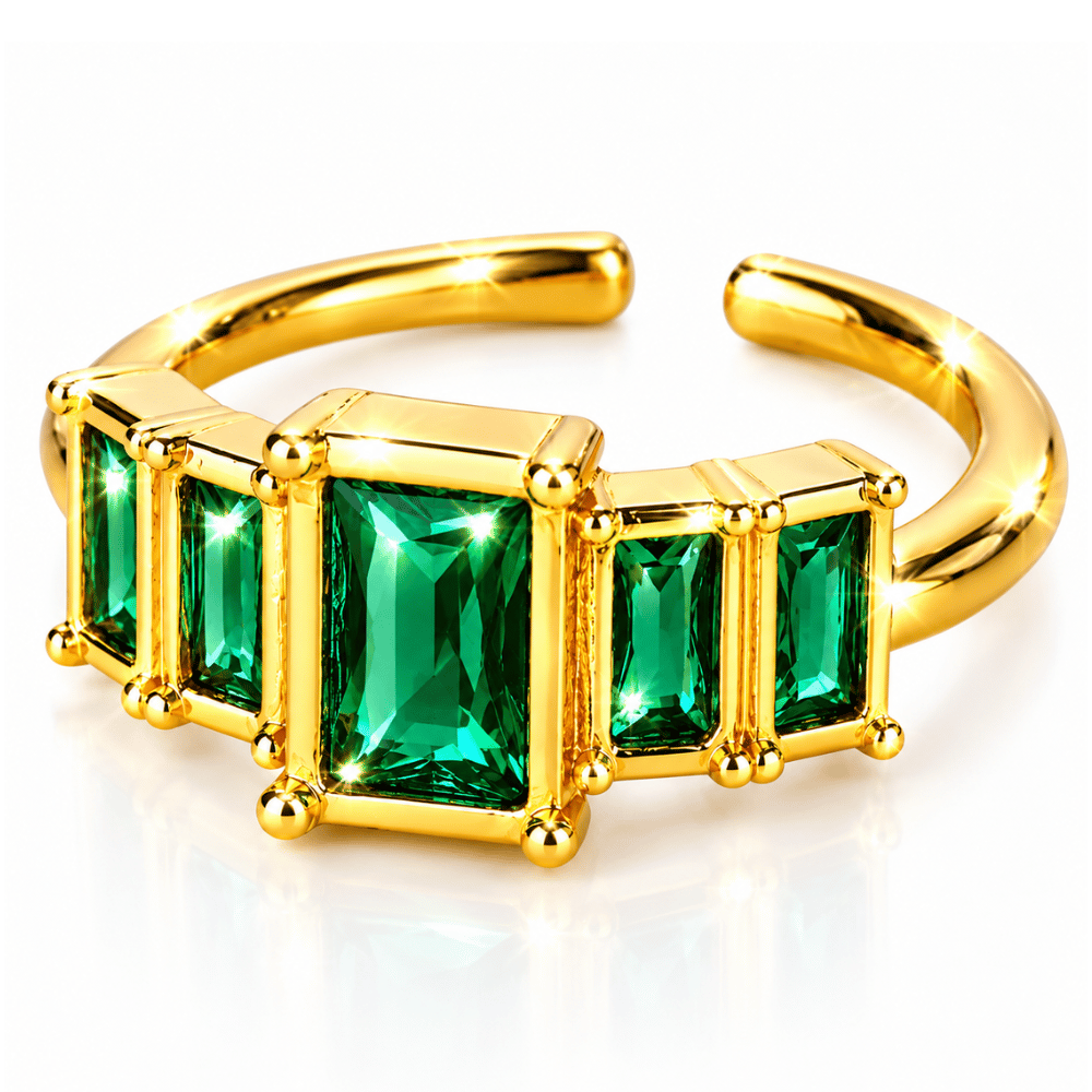 Glanzio prsteň Emerald Prestige nastaviteľný 87012