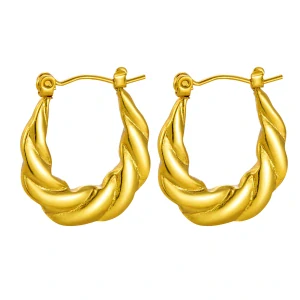 Glanzio náušnice Twist Elegance 88150
