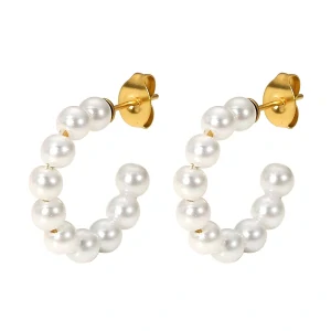 Náušnice Pearl Hoop