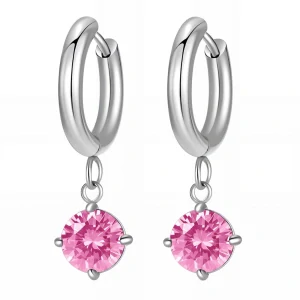 Náušnice Crystal Pink