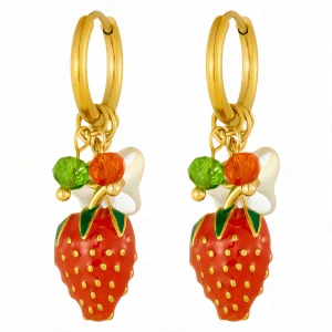 Náušnice Strawberry Delight