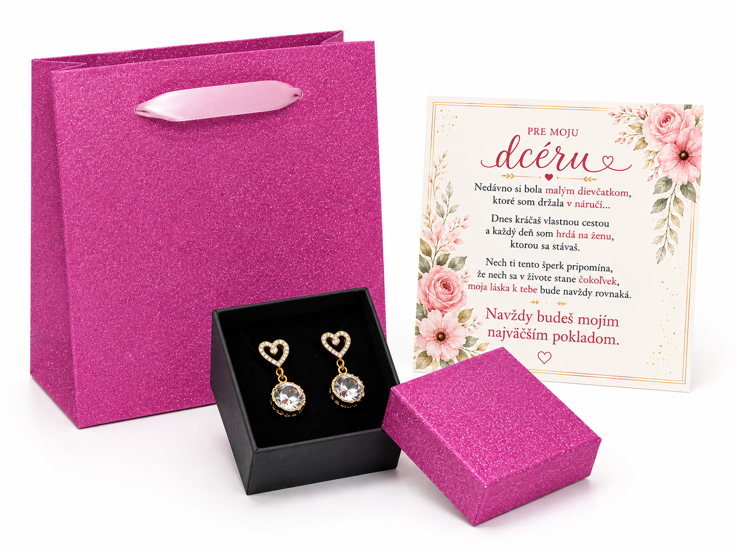 Glanzio darčeková krabička Sparkle Mini – Ružová 92923