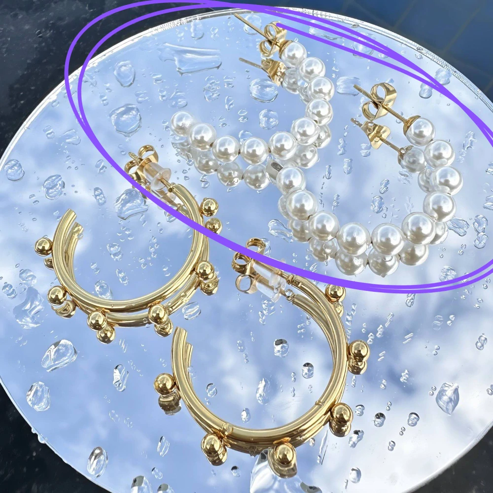 Náušnice Pearl Hoop