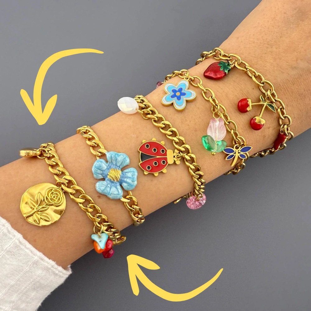 Náramok Golden Charms