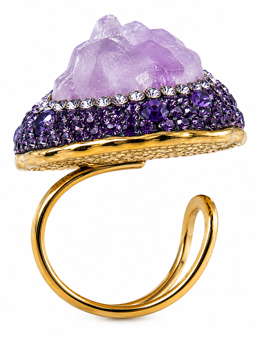 Glanzio prsteň Amethyst Royal nastaviteľný 87000
