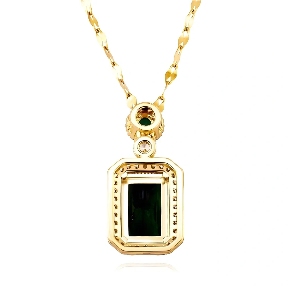 Retiazka s príveskom Emerald Elegance